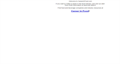 Desktop Screenshot of careerinfood.com